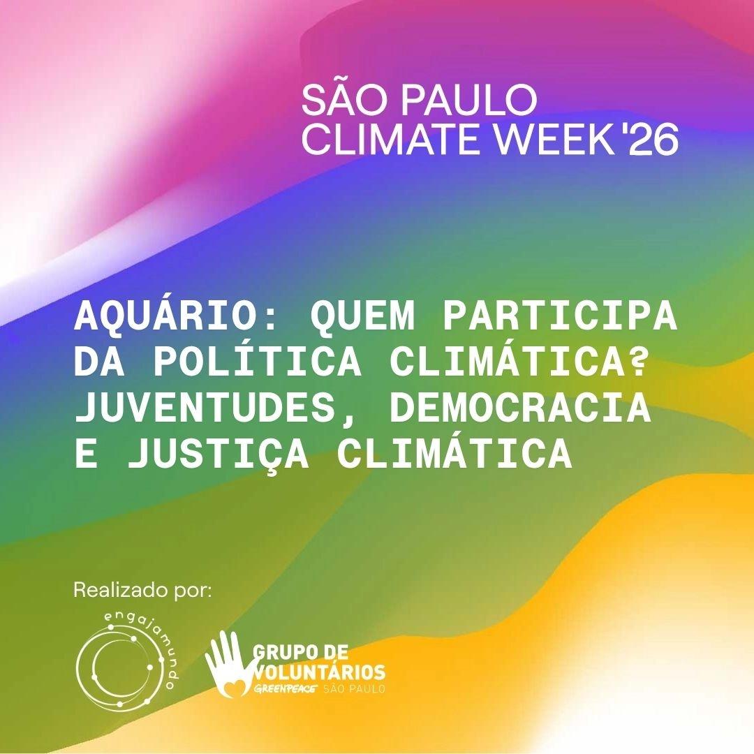 Aquário: Quem participa da política climática? Juventudes, democracia e justiça climática