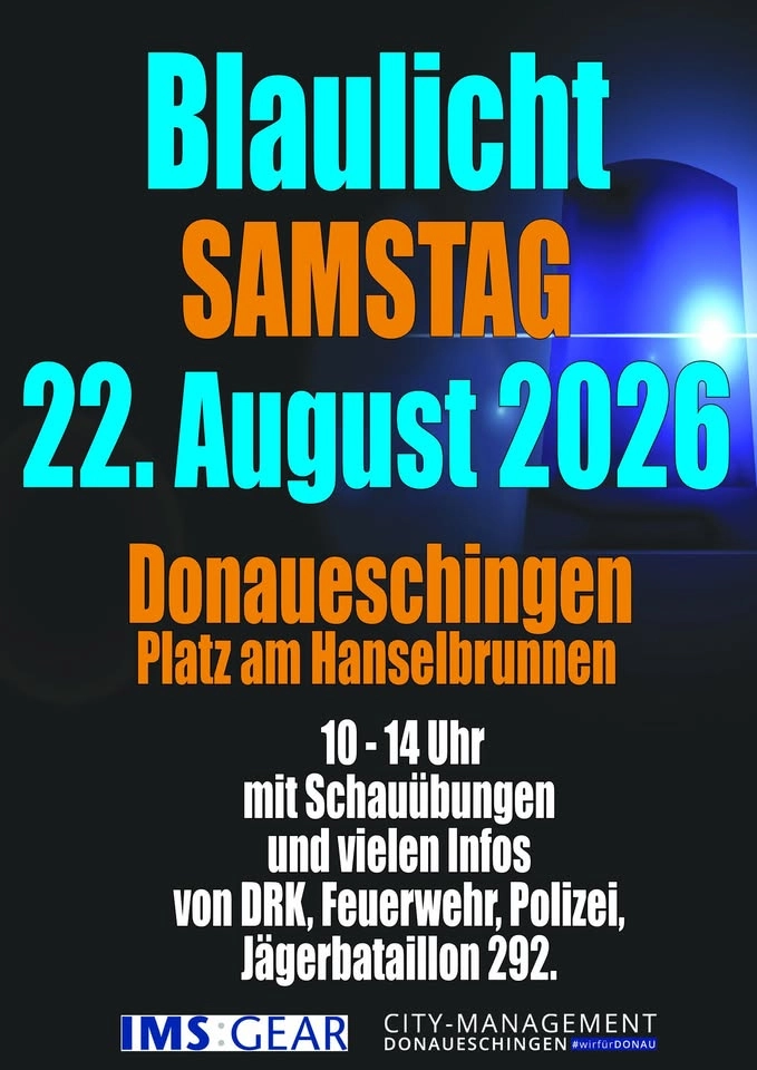 Blaulichtsamstag in Donaueschingen