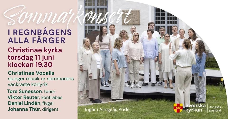 Sommarkonsert i regnbågens alla färger - Christinae Vocalis sjunger