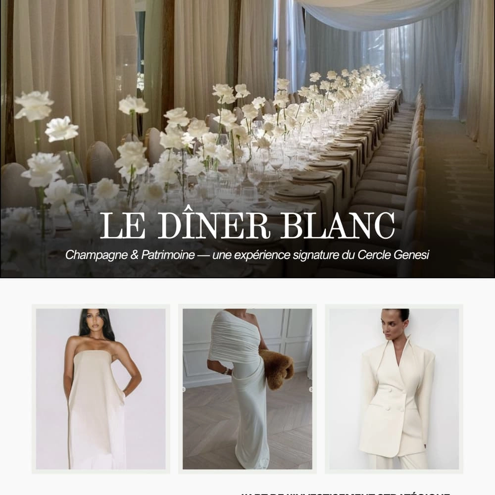 LE DÎNER BLANC – champagne & patrimoine.