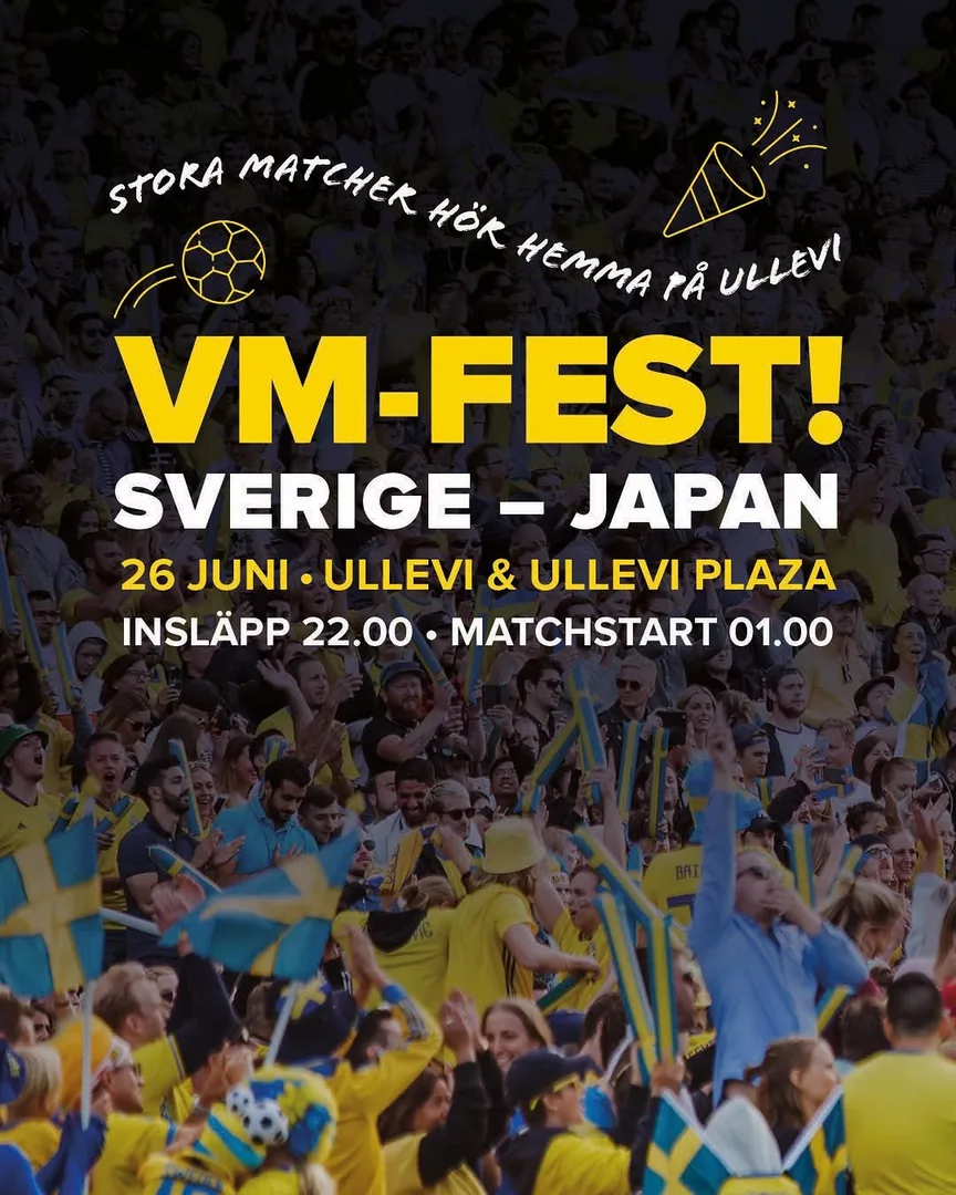 VM-fest på Ullevi – storbildsvisning