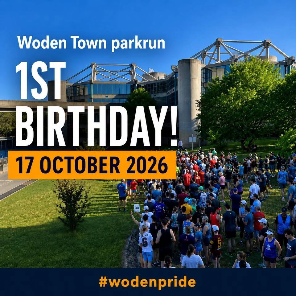 Woden Town parkrun – 1st birthday 🎉