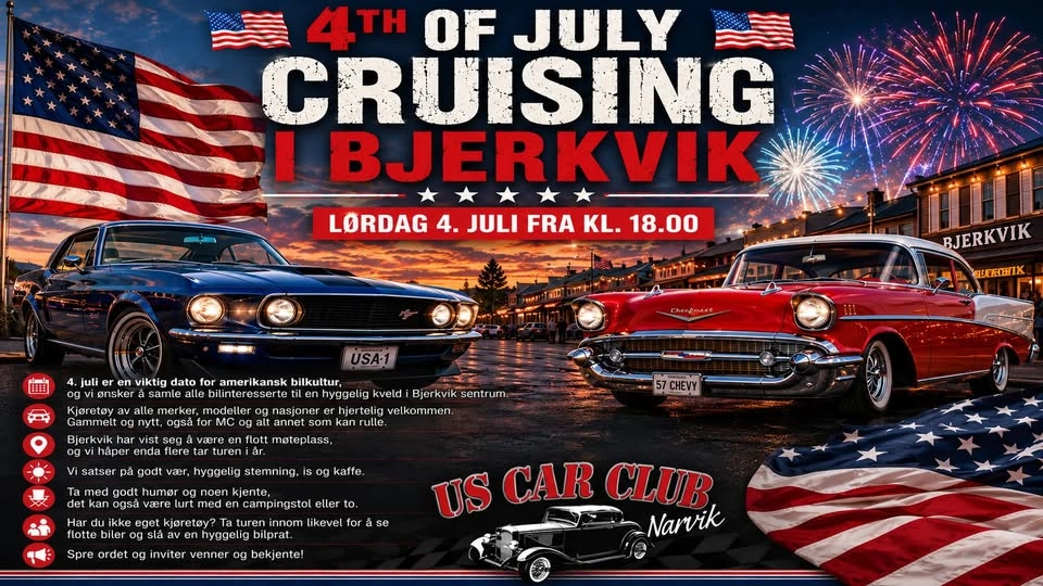 4th of July cruising i Bjerkvik 2026