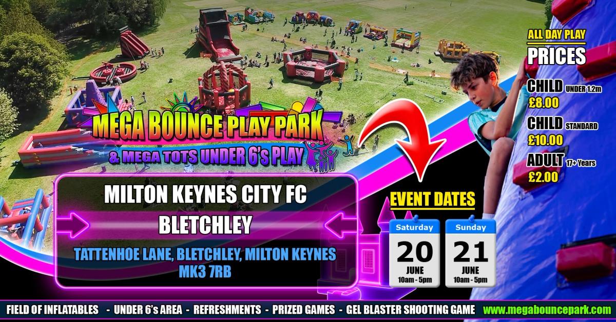 Mega Bounce Play Park - MK City FC - Bletchley