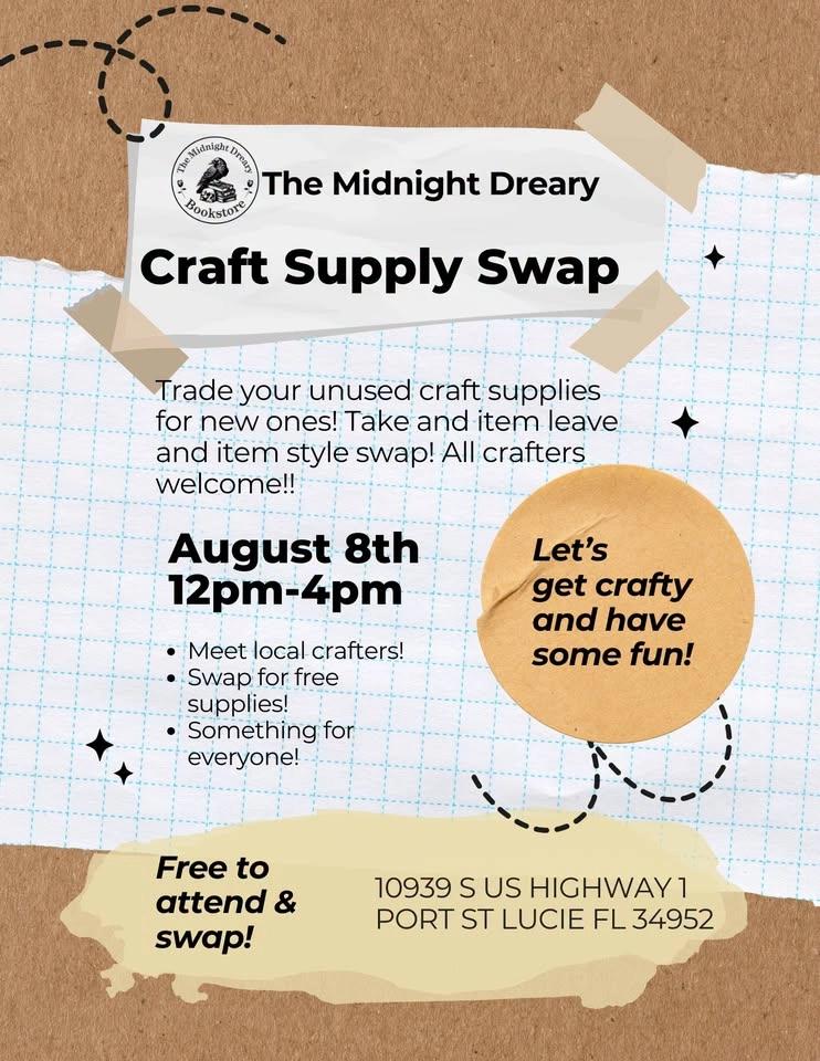 Craft Supply Swap at The Midnight Dreary