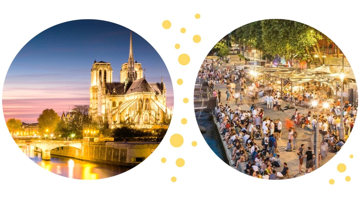 PARiS BY NiGHT ✨ circuit FETE NATIONALE 😍 ICONiC PARiS PHOTOWALK + DRiNK🍻