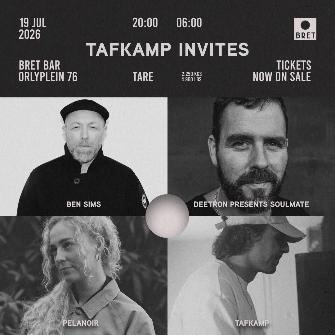 TAFKAMP INVITES Ben Sims, Deetron PRESENTS SOULMATE & Pelanoir