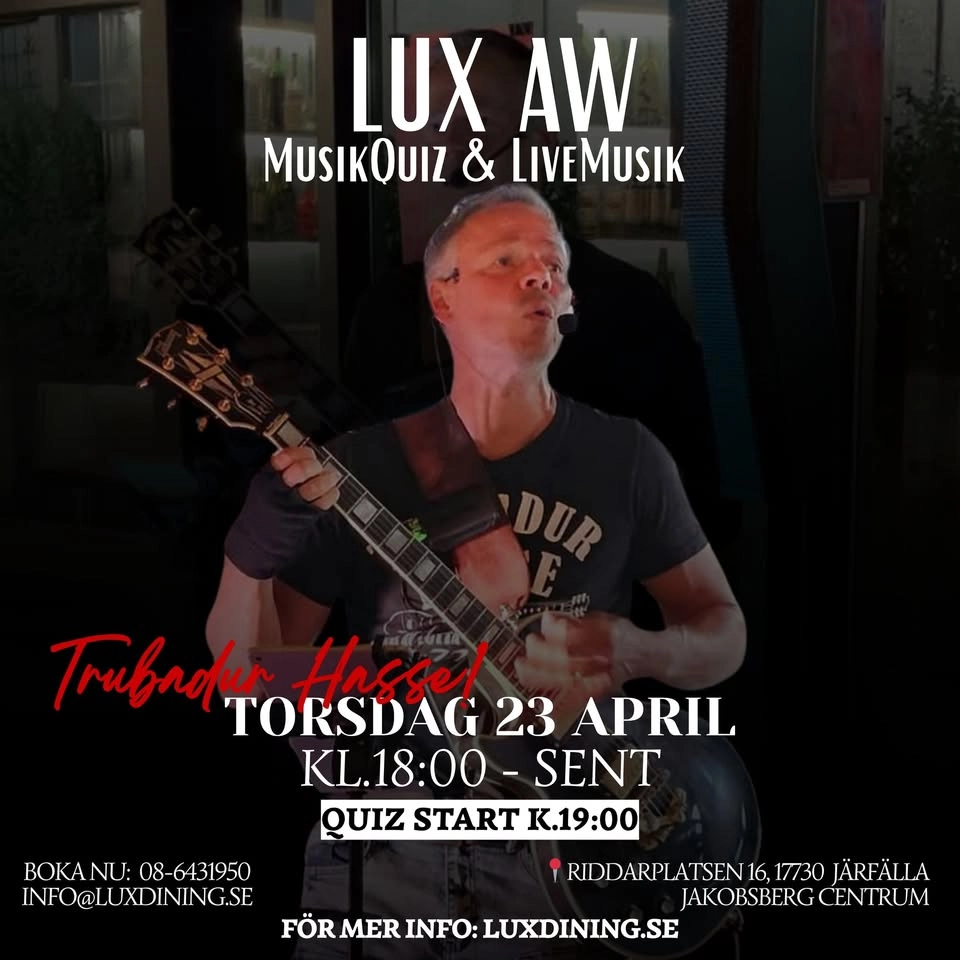 LUX AW - Med Trubadur Hasse!🍸🎶