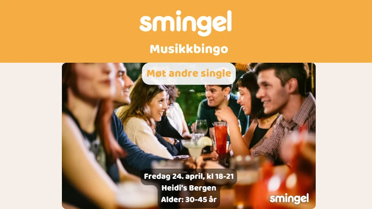 Smingel Bergen Musikkbingo (30-45 år)