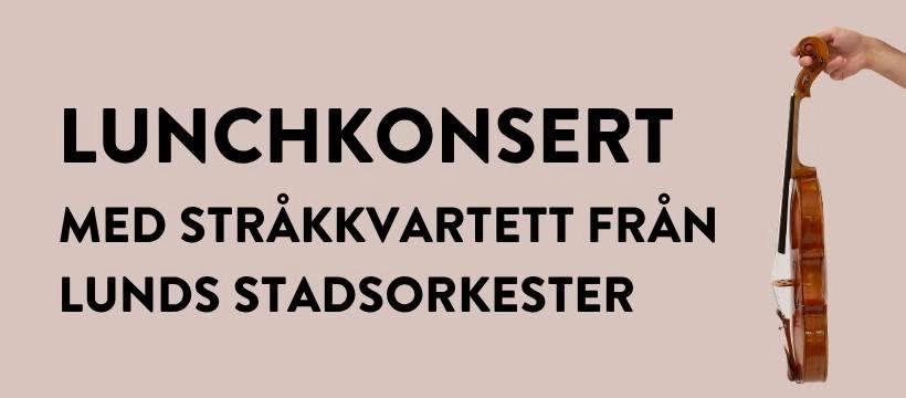 Stadshallen konsert: Lunchkonsert med stråkkvartett från Lunds Stadsorkester