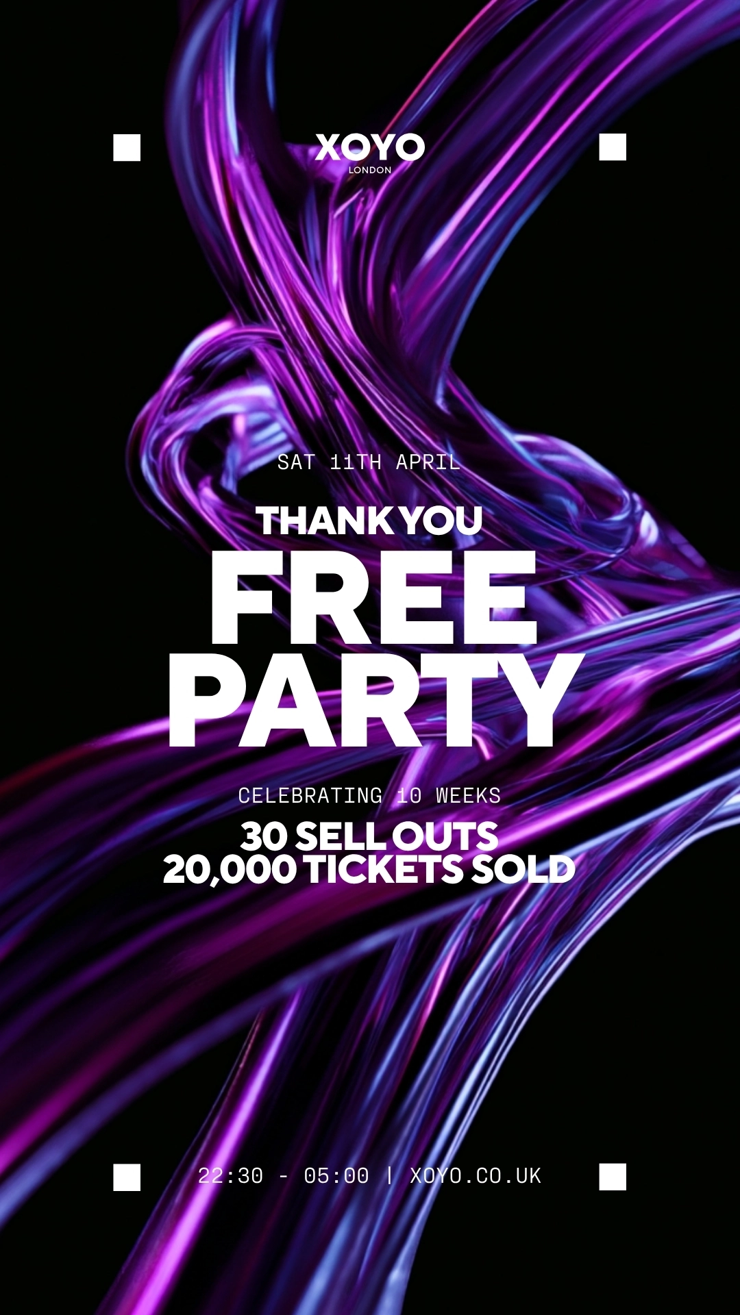 FREE PARTY - XOYO London