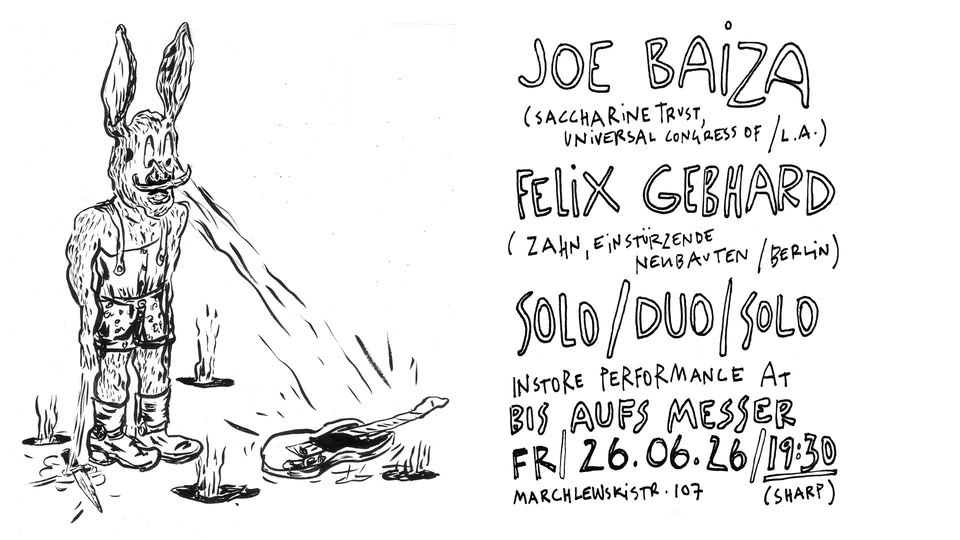JOE BAIZA & FELIX GEBHARD – SOLO / DUO / SOLO