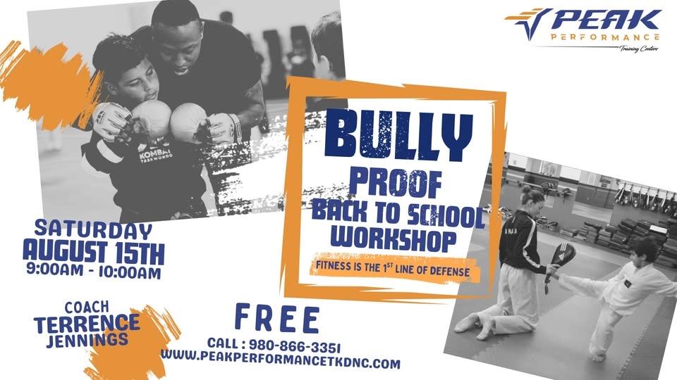 Bully Proof : Back-to-School Workshop
