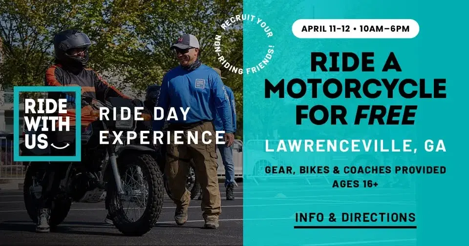Ride With Us RIDE Day Experience (Lawrenceville, GA)