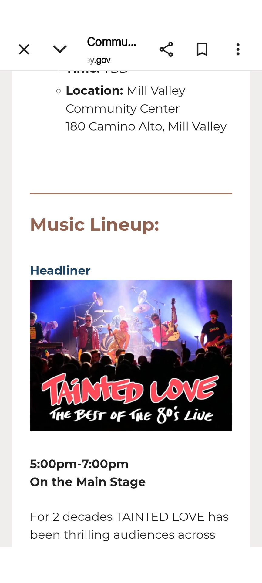 Twenty five anniversary party with Tainted Love excellent band 80s dance band