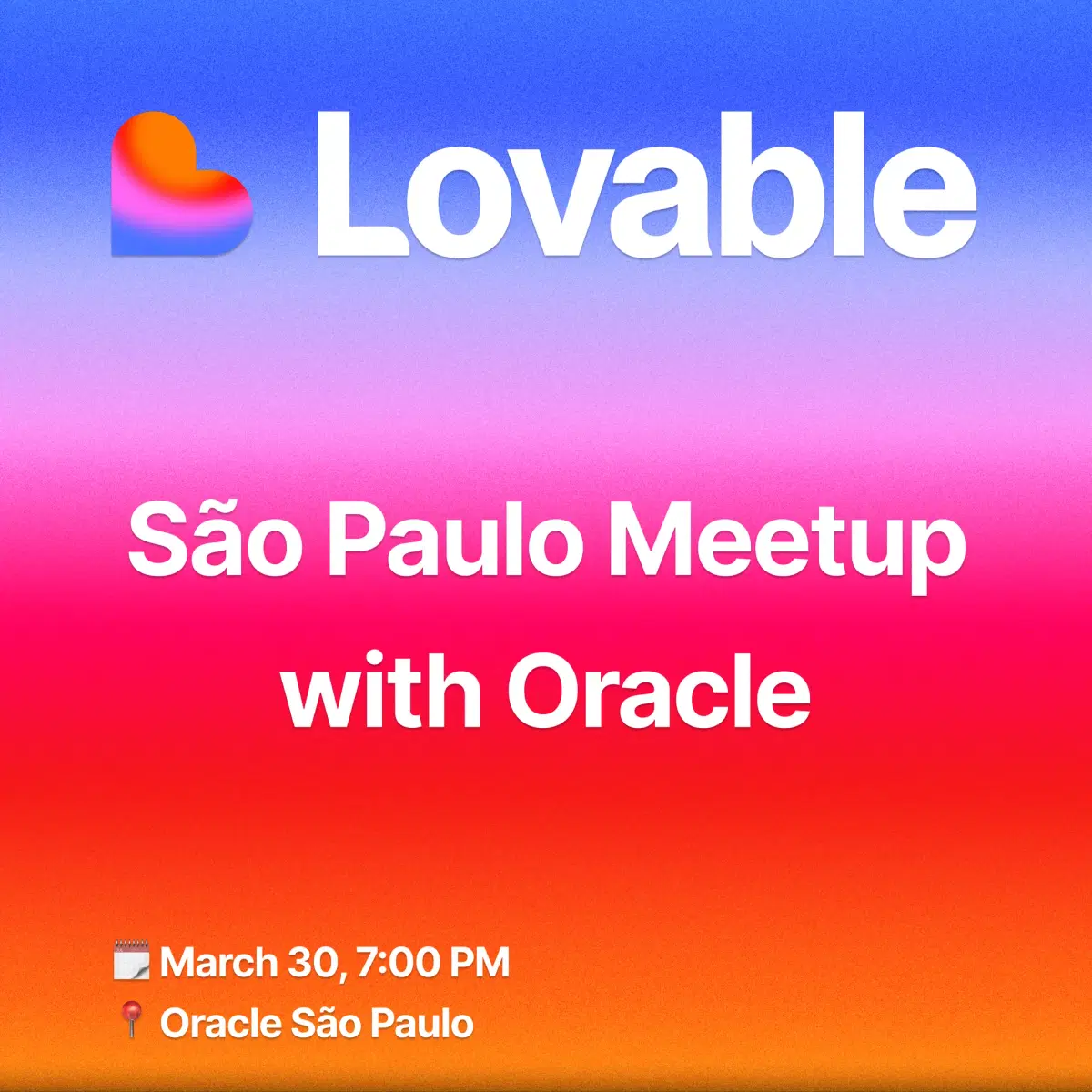 Lovable Meetup with Oracle São Paulo