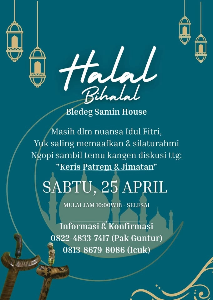 Halal Bi Halal sedulur Tosan Aji