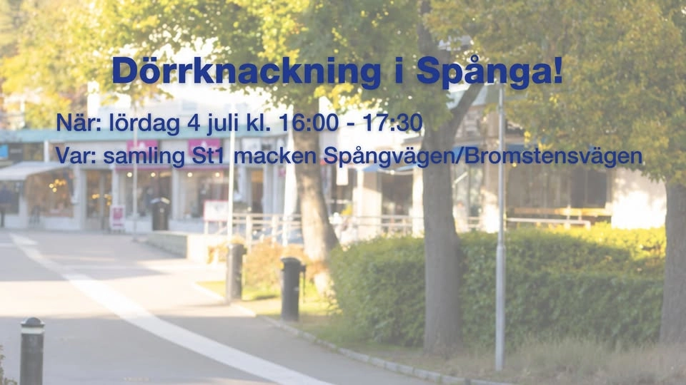 Dörrknack i Spånga med Spångamoderaternas Moderatkvinnor