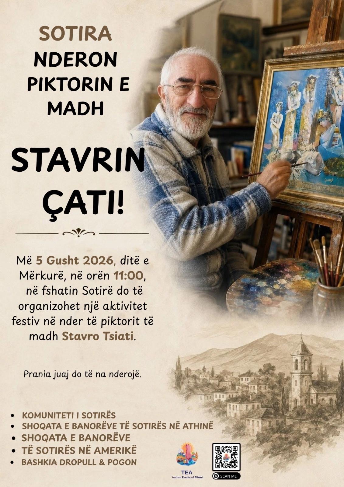 Sotira honors the great painter Stavro Çati