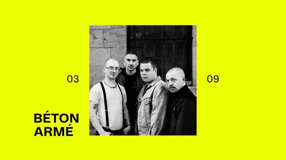 BÉTON ARMÉ (CAN) + support: Listed ✘ The Pit's x Wilde Westen