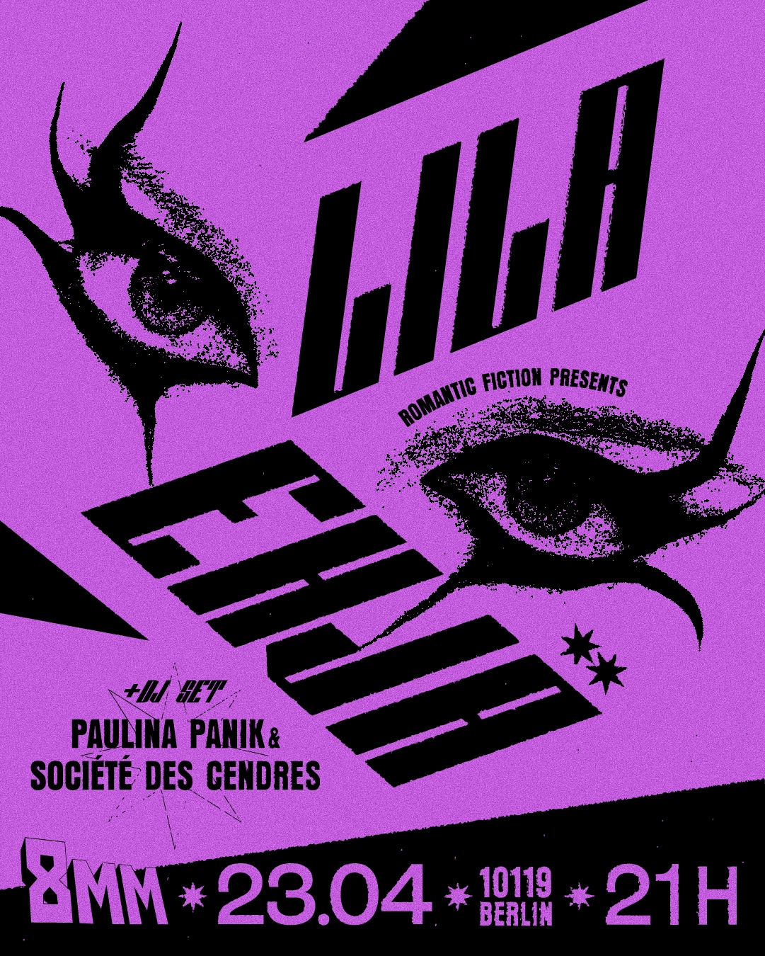 Romantic Fiction presents Lila Ehjä Live