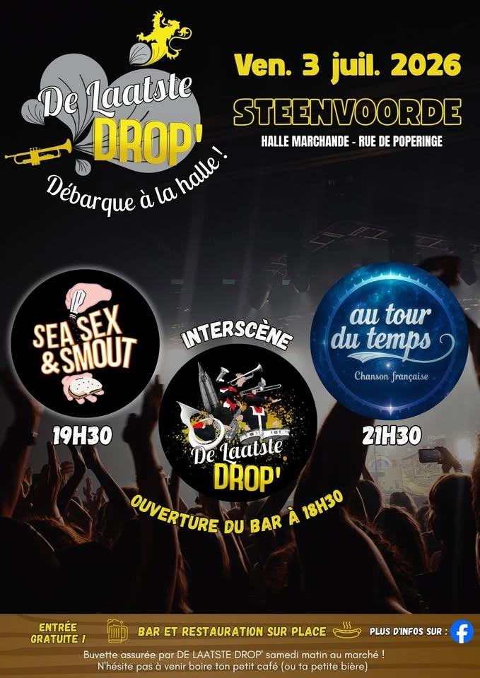 DE LAATSTE DROP' DÉBARQUE À LA HALLE @ STEENVOORDE !