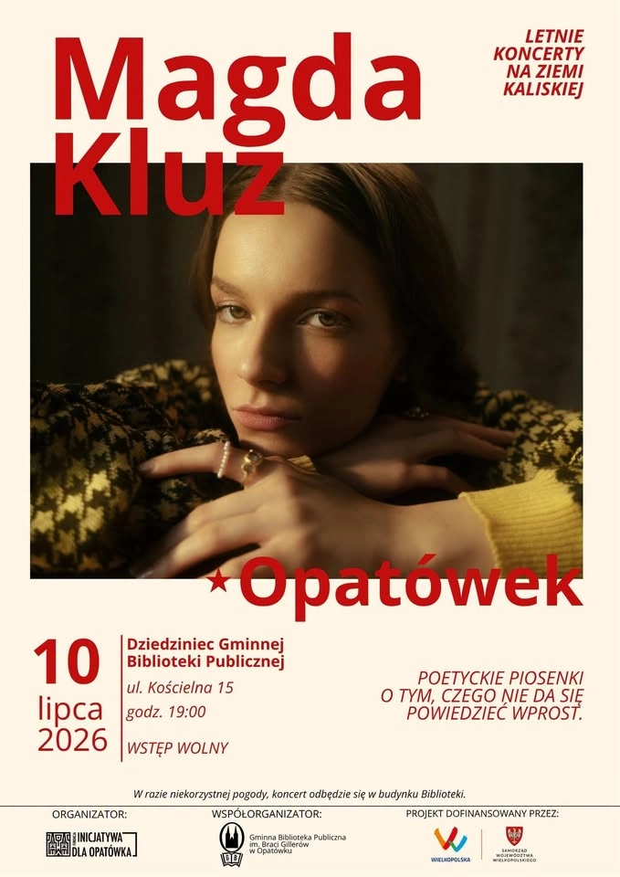 Koncert Magdy Kluz w Opatówku! | 10.07.2026 godz. 19:00