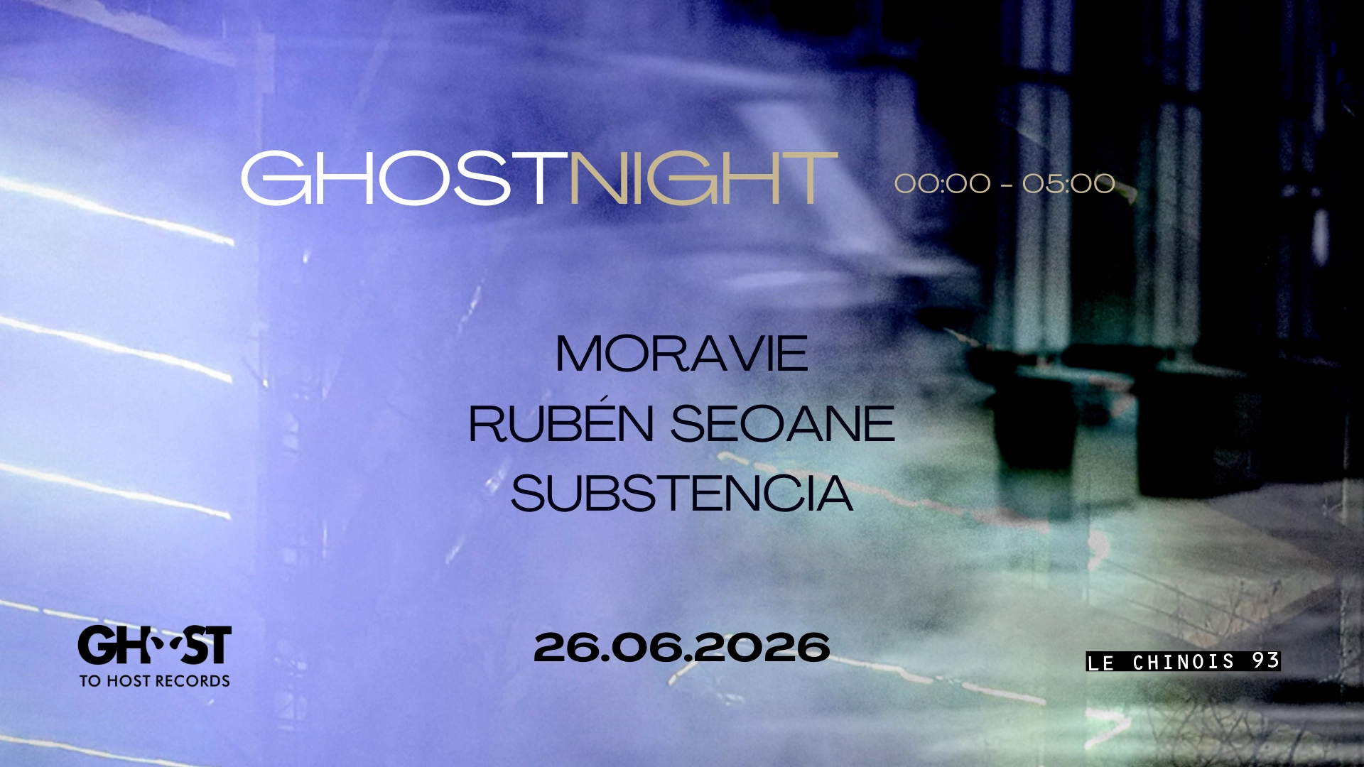 GHOST NIGHT - Rubén Seoane, MORAVIE, Substencia
