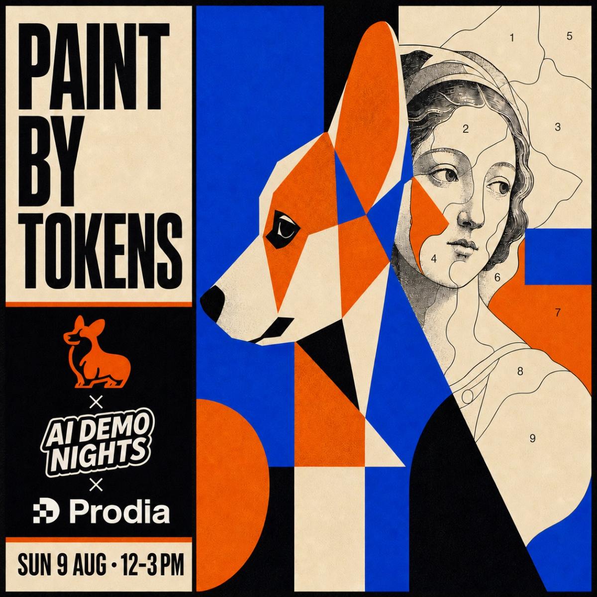 Corgi x London AI: Paint By Tokens