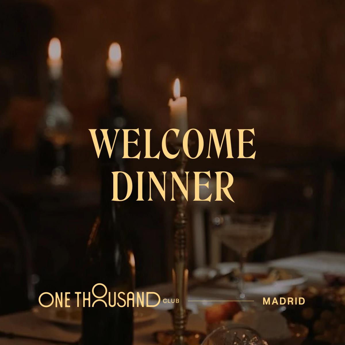 Welcome Dinner {New Members Only}