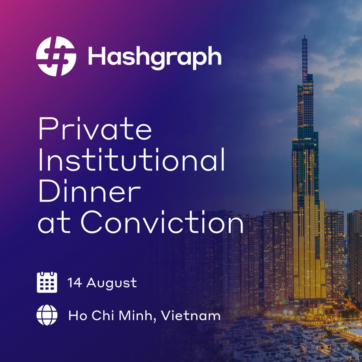 Hashgraph Private Institutional Dinner