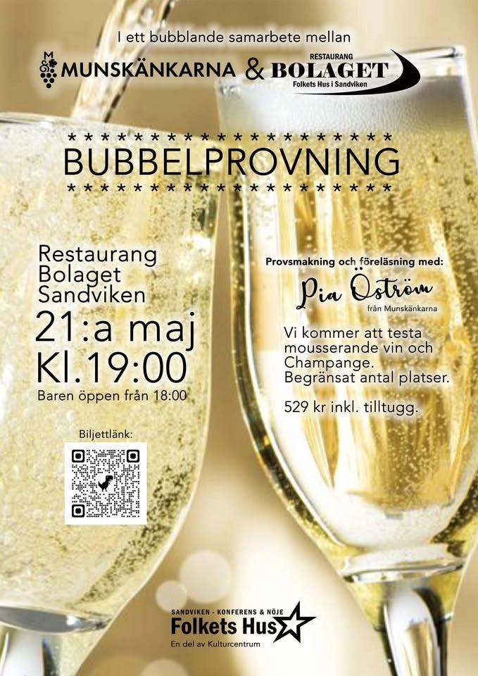 Bubbelprovning i Restaurang Bolaget