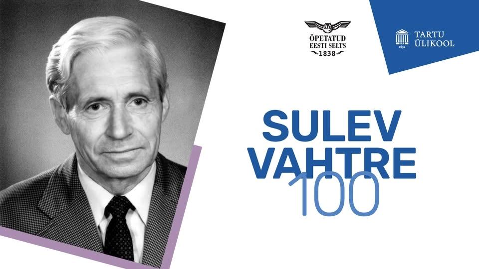 Mälestuskonverents „Sulev Vahtre 100“