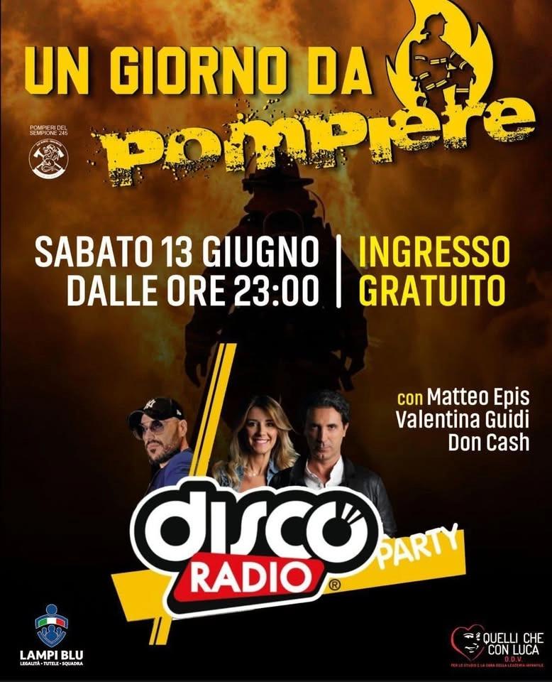 DISCO RADIO PARTY con i pompieri 👨🚒