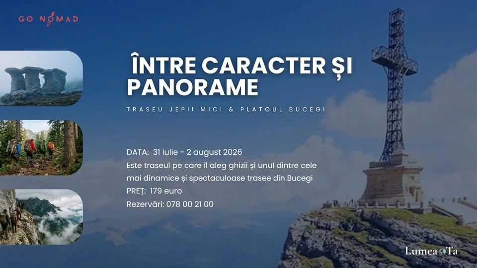ÎNTRE CARACTER ȘI PANORAME: TRASEU JEPII MICI & PLATOUL BUCEGI • 2 ZILE ÎN MUNȚI