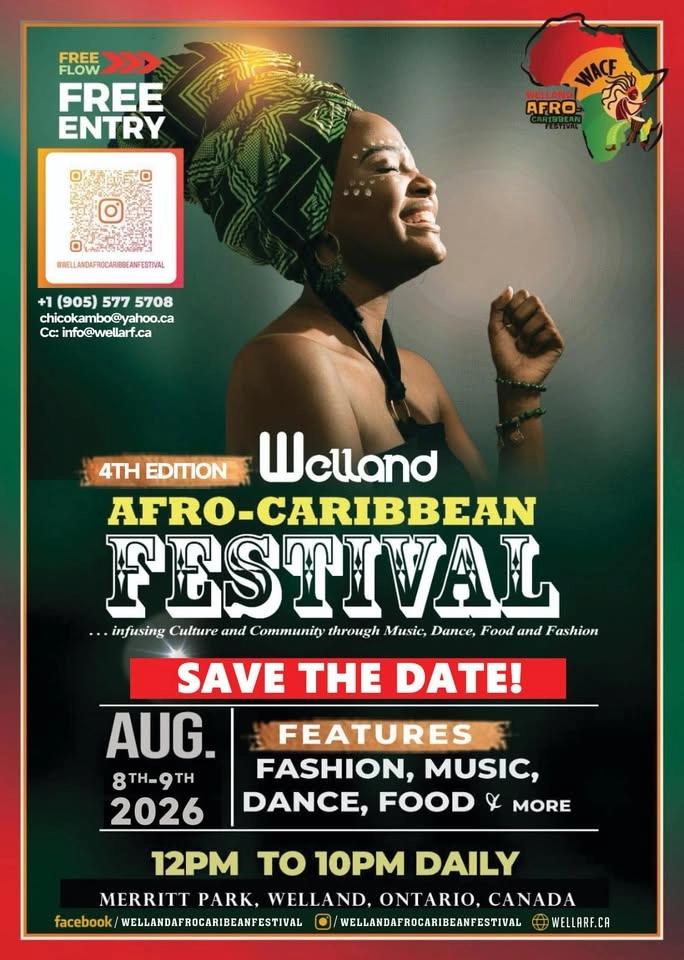Welland Afro-Caribbean Festival 2026 (4th Edition)