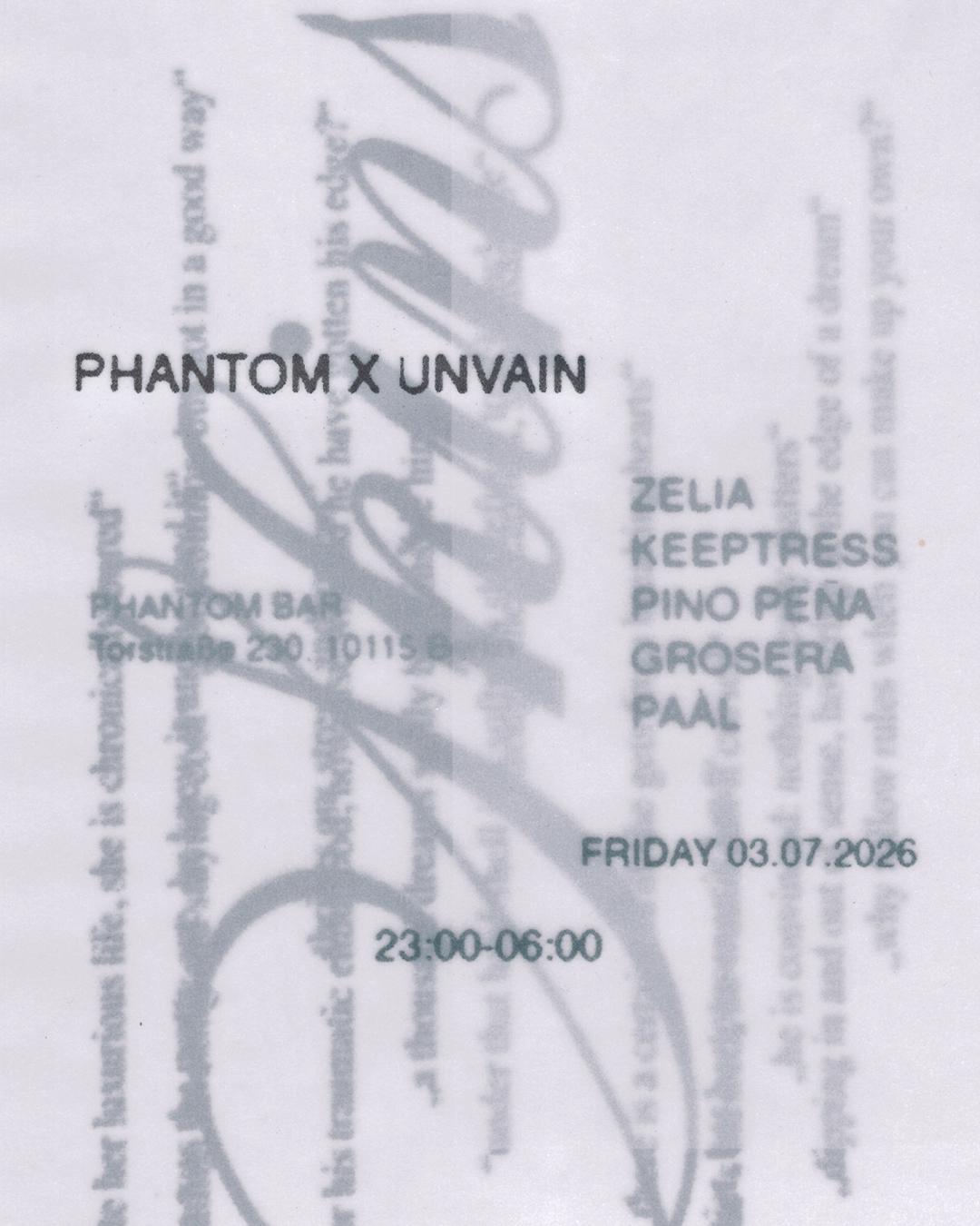 PHANTOM x UNVAIN Aftershow Party