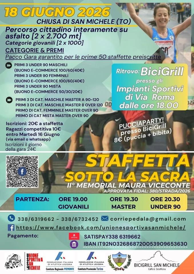 Staffetta sotto la Sacra