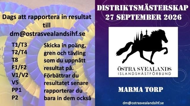 Distriktsmästerskap Östra Svealands Islandshästförbund