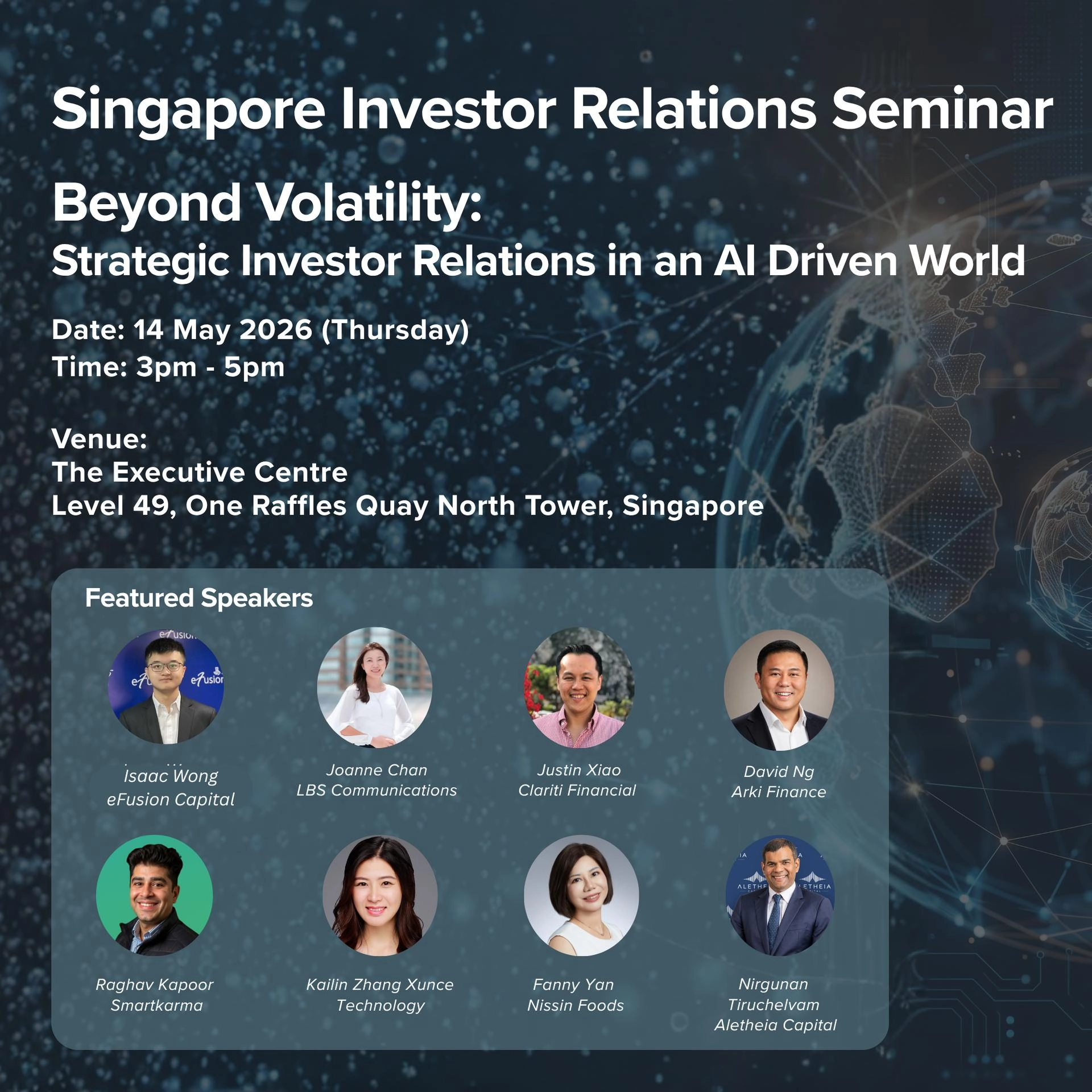 Singapore Investor Relations Seminar - Beyond Volatility: Strategic Investor Relations in an AI‑Driven World