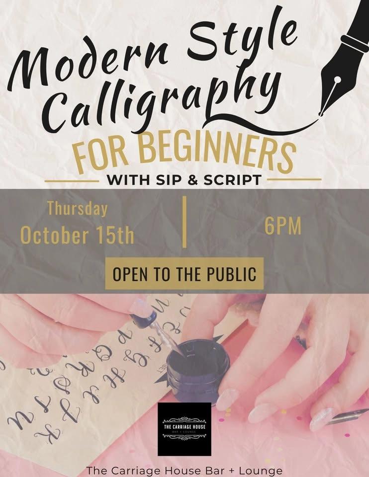 Beginner's Modern Calligraphy with Sip & Script