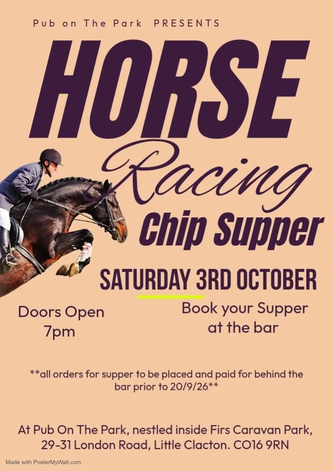Horse Racing - Chip Supper