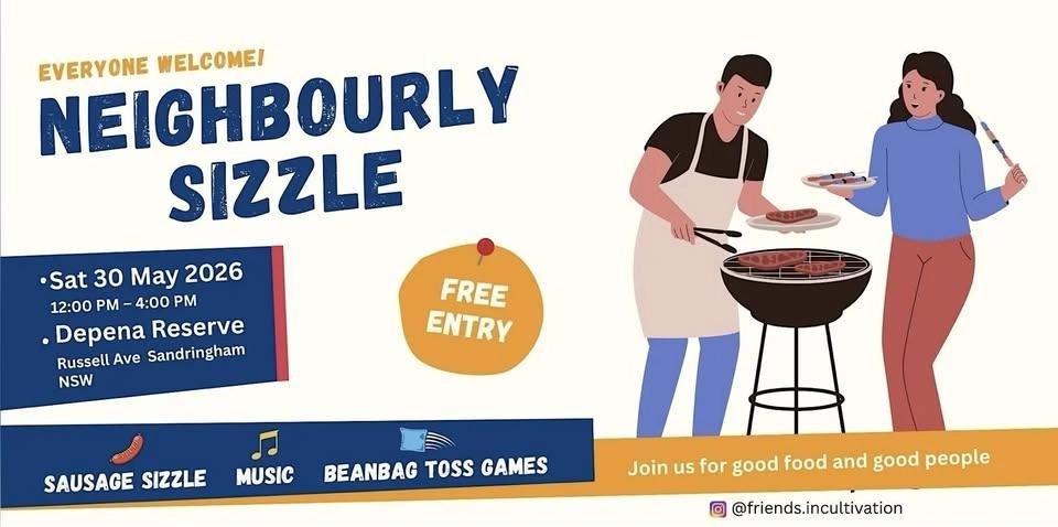 Neighbourly Sizzle - Free Sausage Sizzle, Music, and Bean Bag Toss