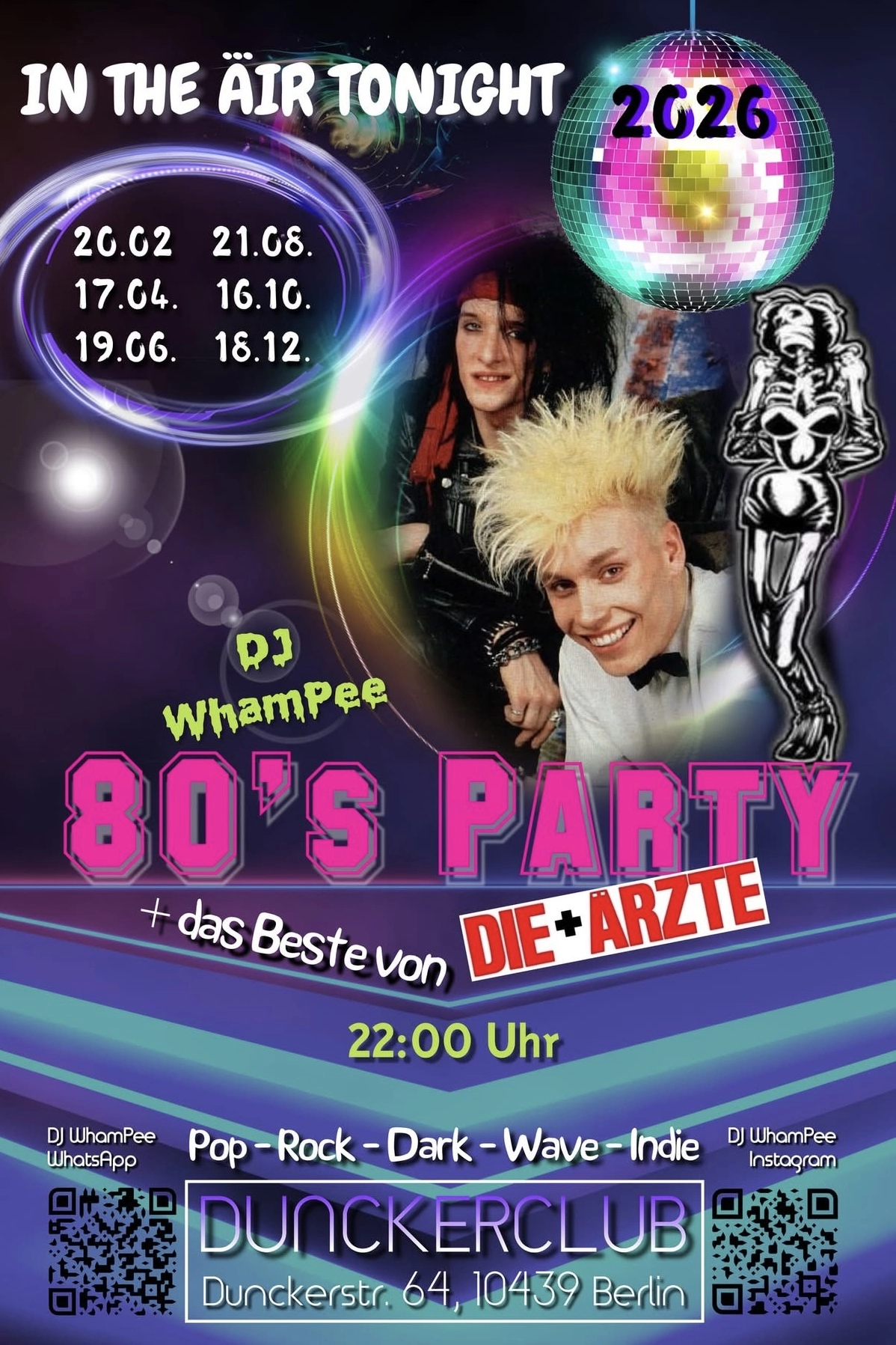 'In the Äir Tonight' 80er Party