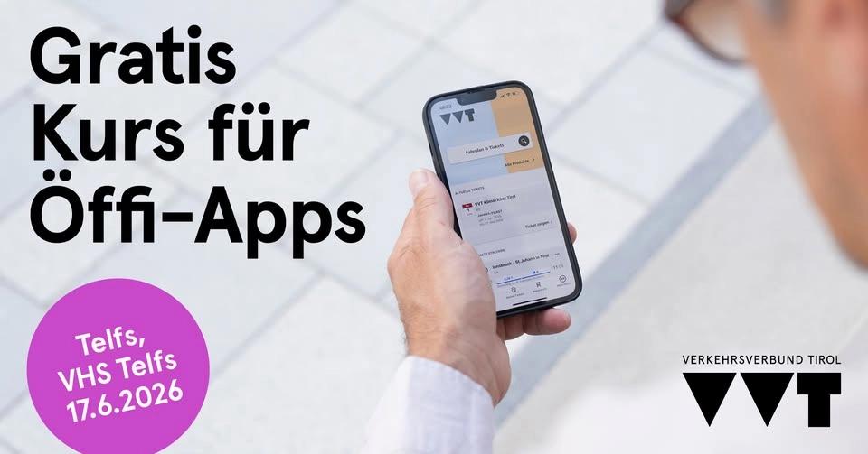 Gratis Kurs für Öffi-Apps @VHS Telfs