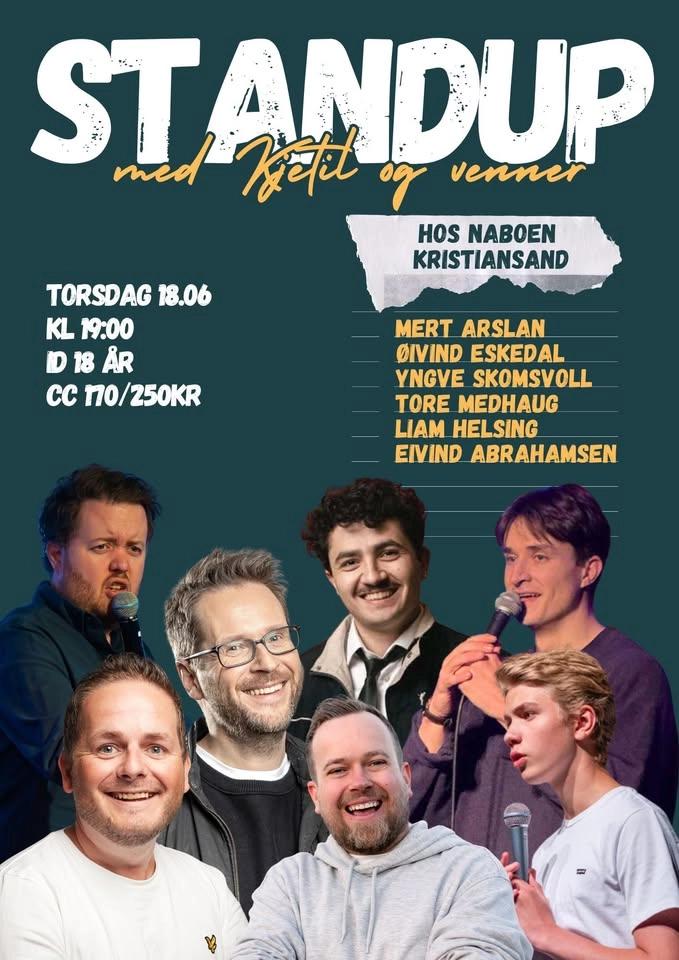 Standup med Kjetil og venner hos naboen