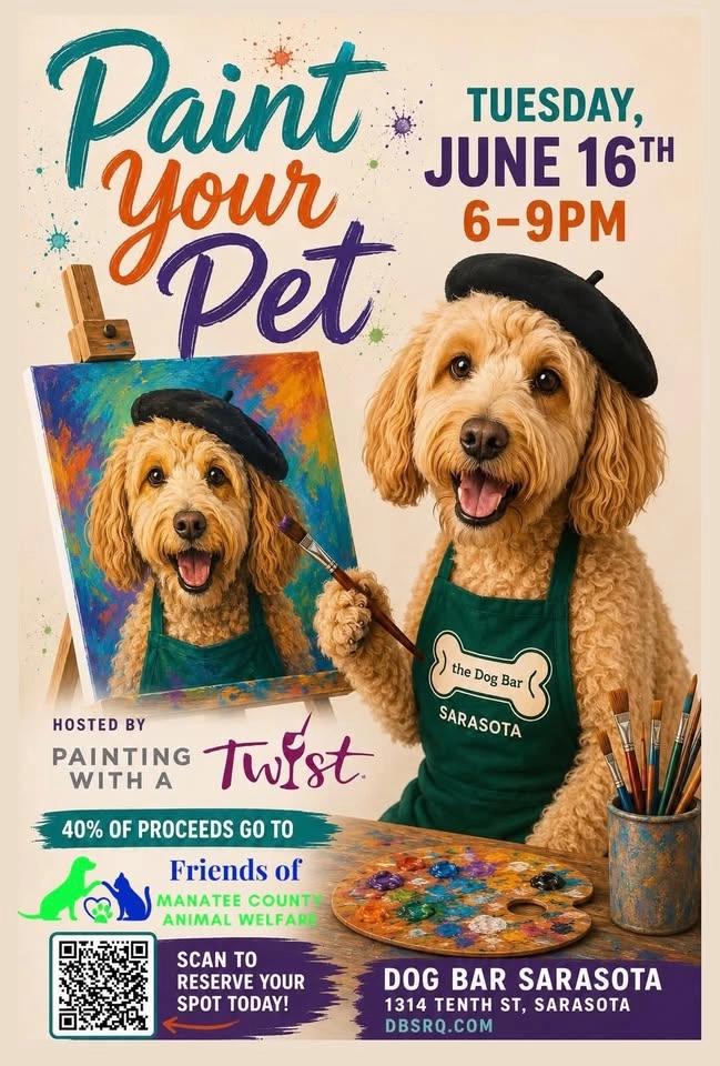 Painting your Fur Baby at the Dog Bar!