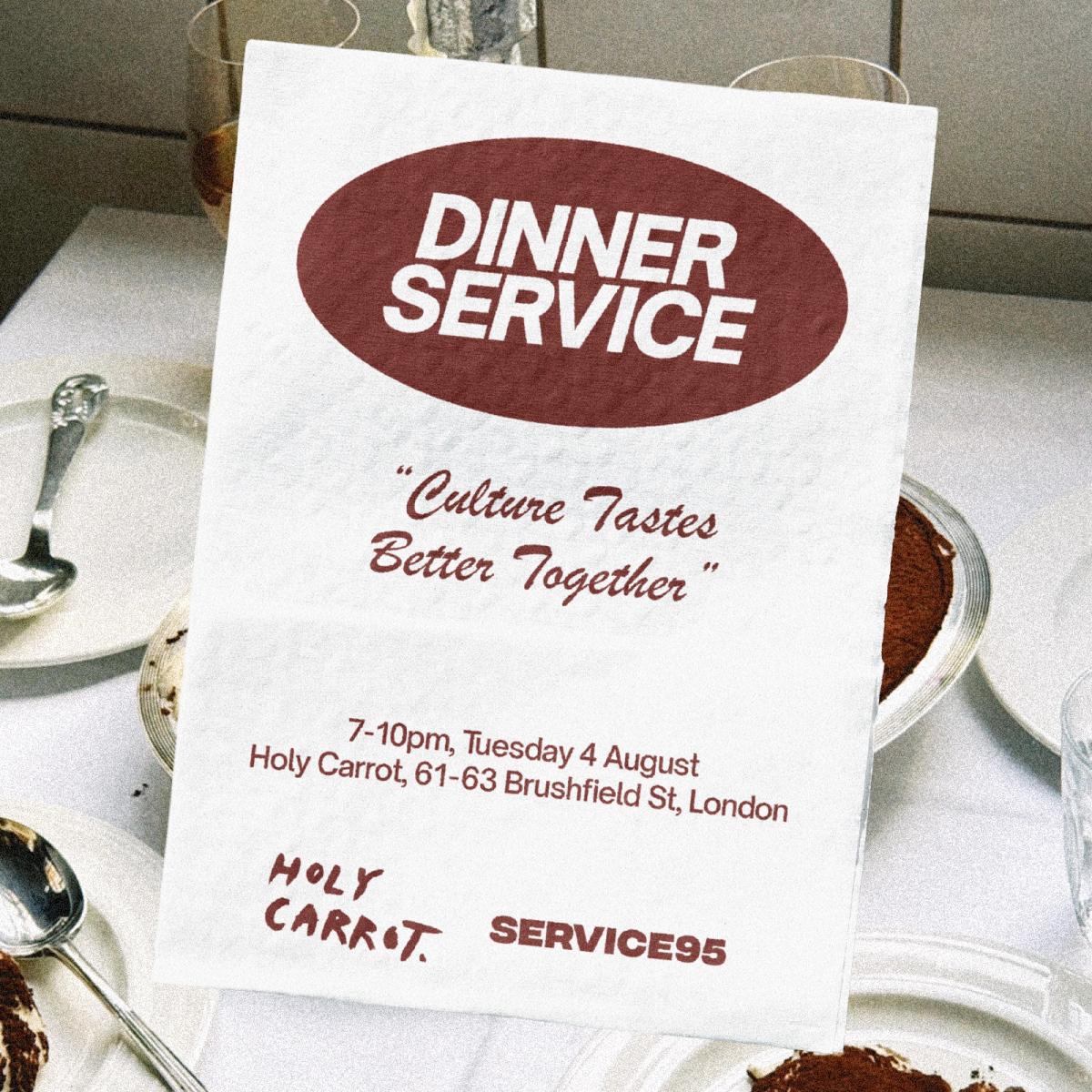 Service95 Dinner Service x Holy Carrot