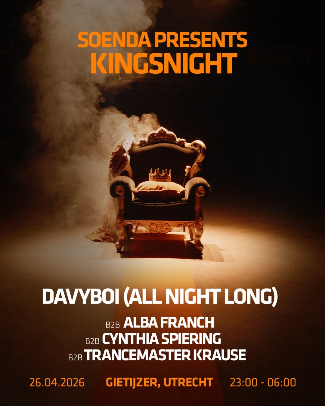 Soenda presents: Kingsnight with davyboi All night long