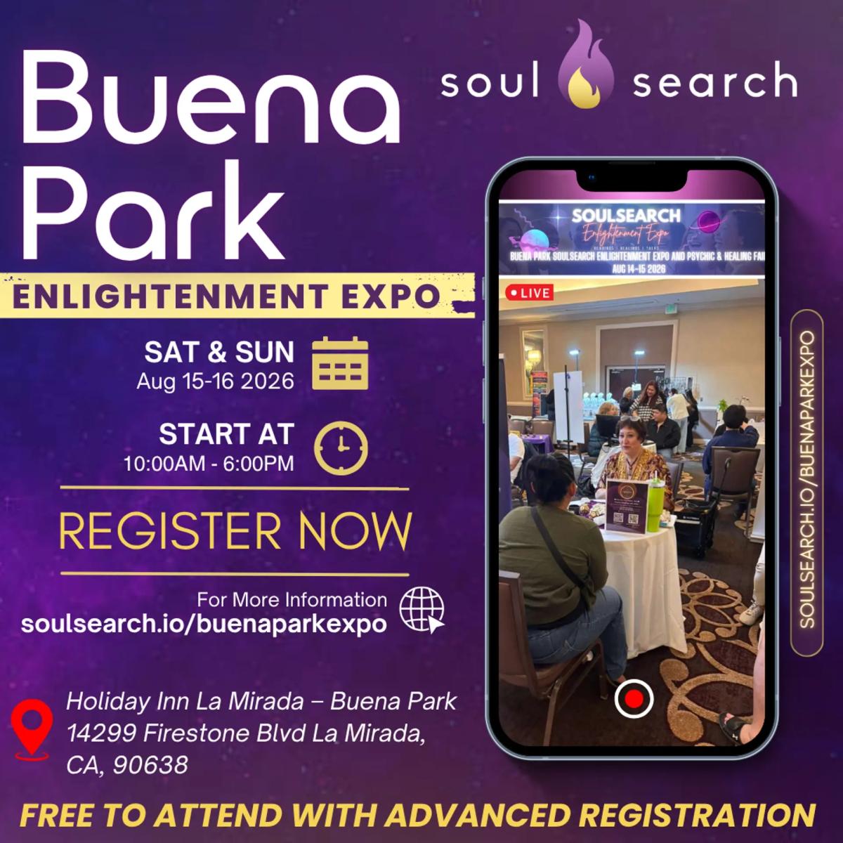 SoulSearch Buena Park Enlightenment Expo - Psychic & Healing Fair